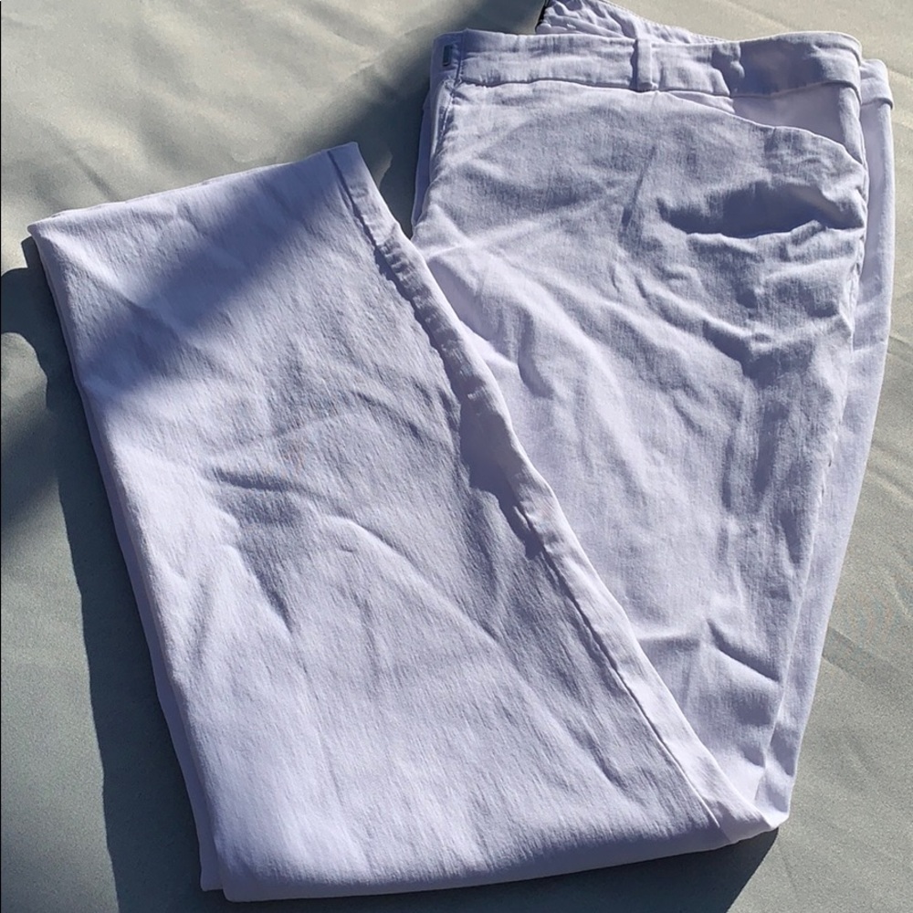 Worthington Slim Fit Size 14 White Pants